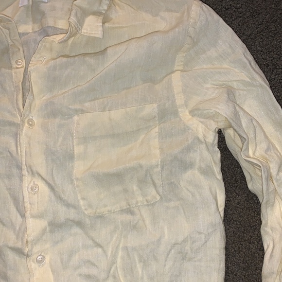 UNI GLO MEN’S LINEN DRESS SHIRT BNWOT - Picture 3 of 6
